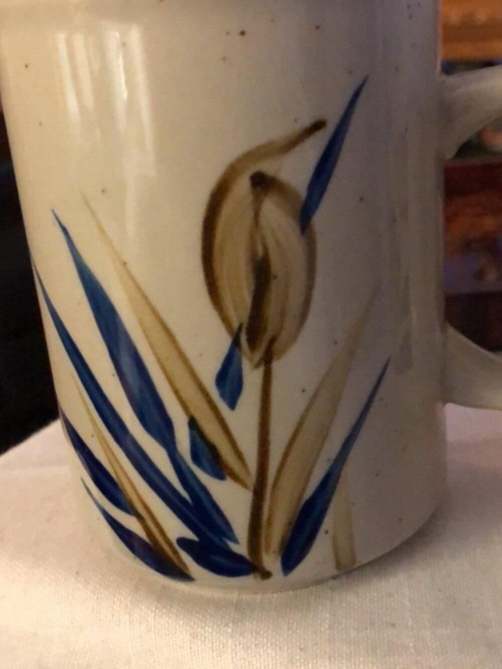 Vintage set of 4 Mugs handmade &amp;Hand painted - Picture 9 of 9